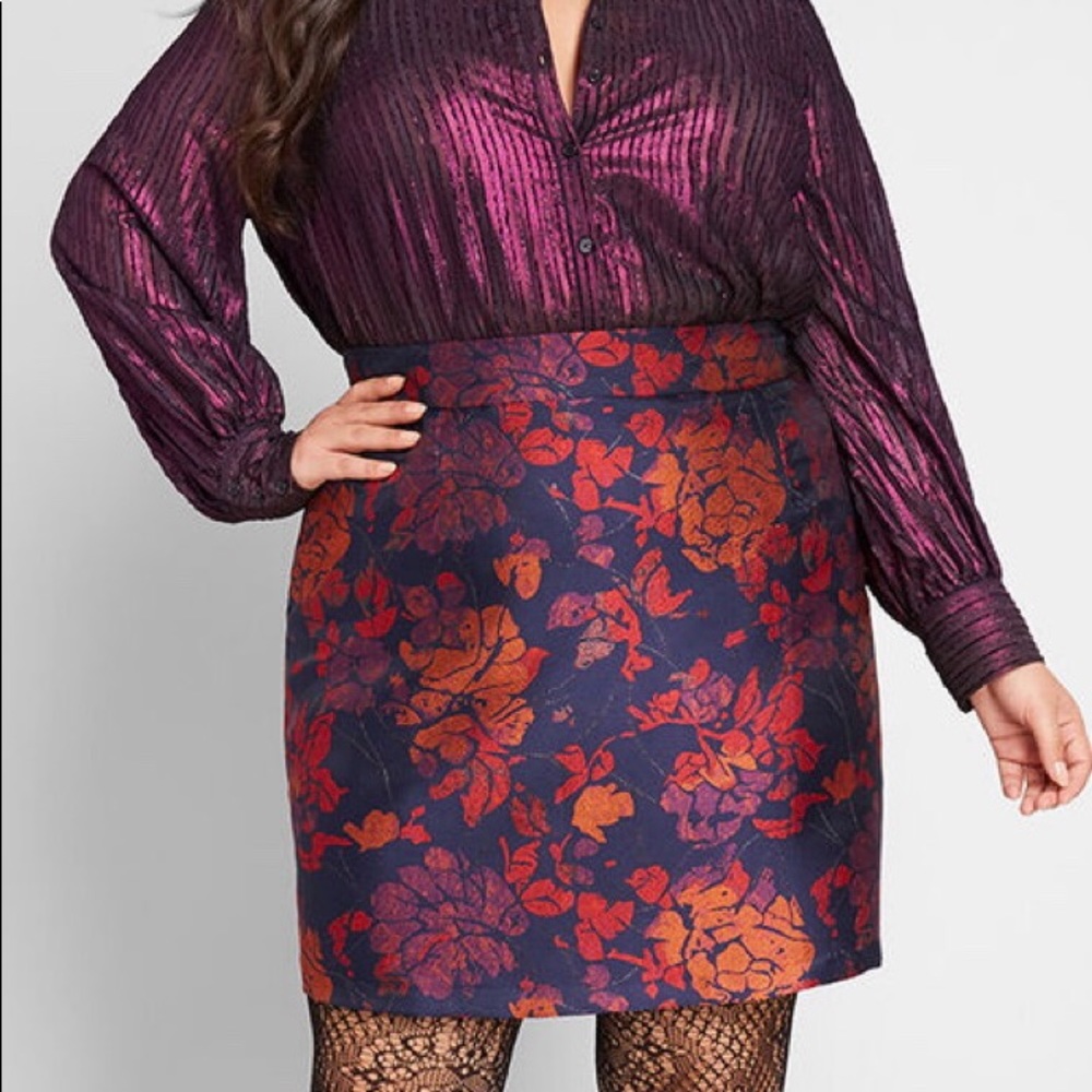 ModCloth Brocade For You Mini Skirt